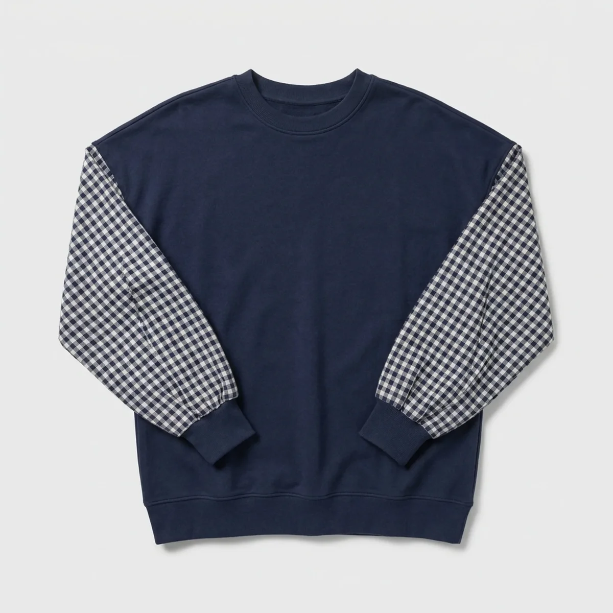 CHECKELLE – Relaxed Patchwork Crew Neck Top - Imagen 4