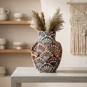 PETALFORM – Textured Vase for Elegant Dried Flower Displays
