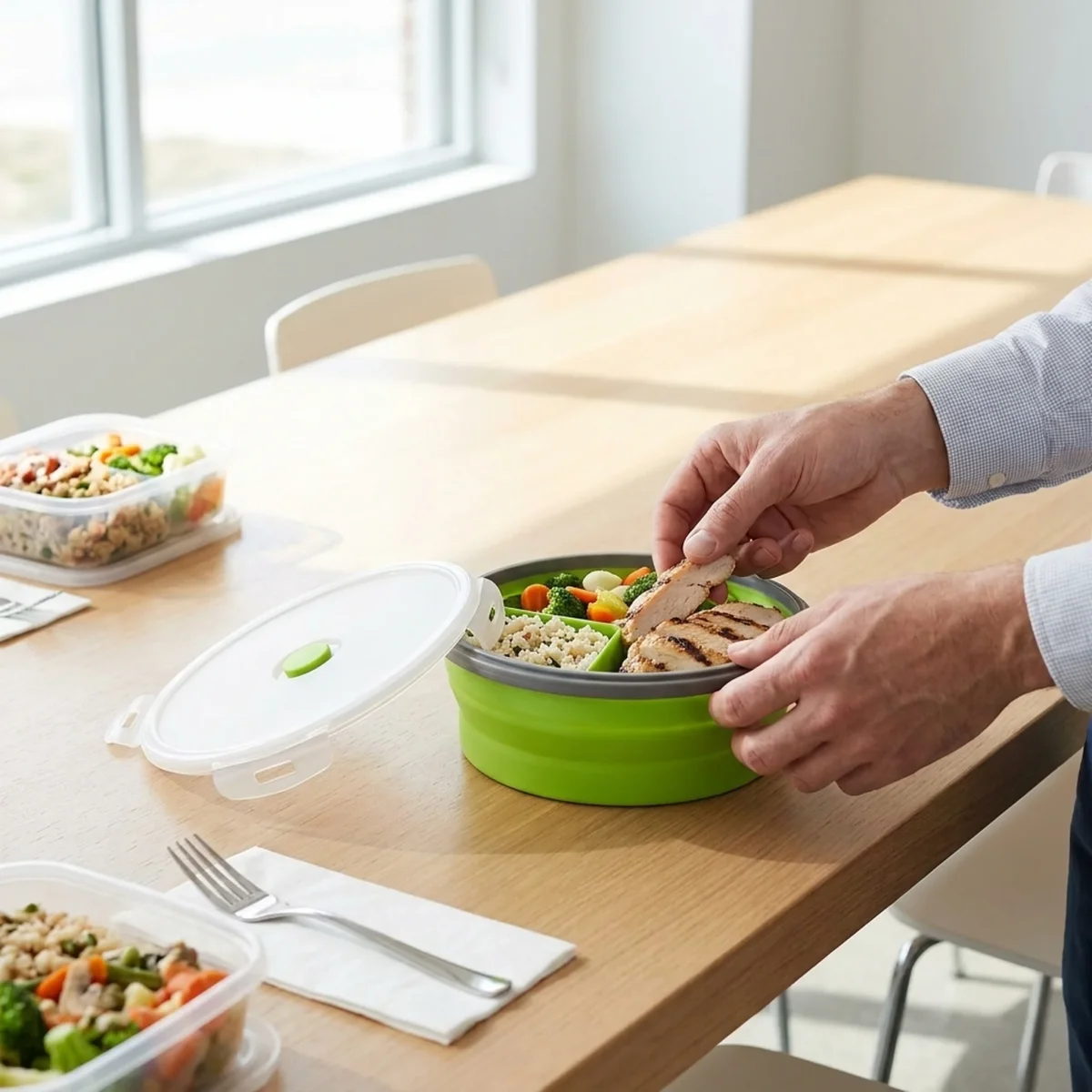 BENTOCARRY – Collapsible Bento Bag for Leakproof Food Storage - Imagen 3