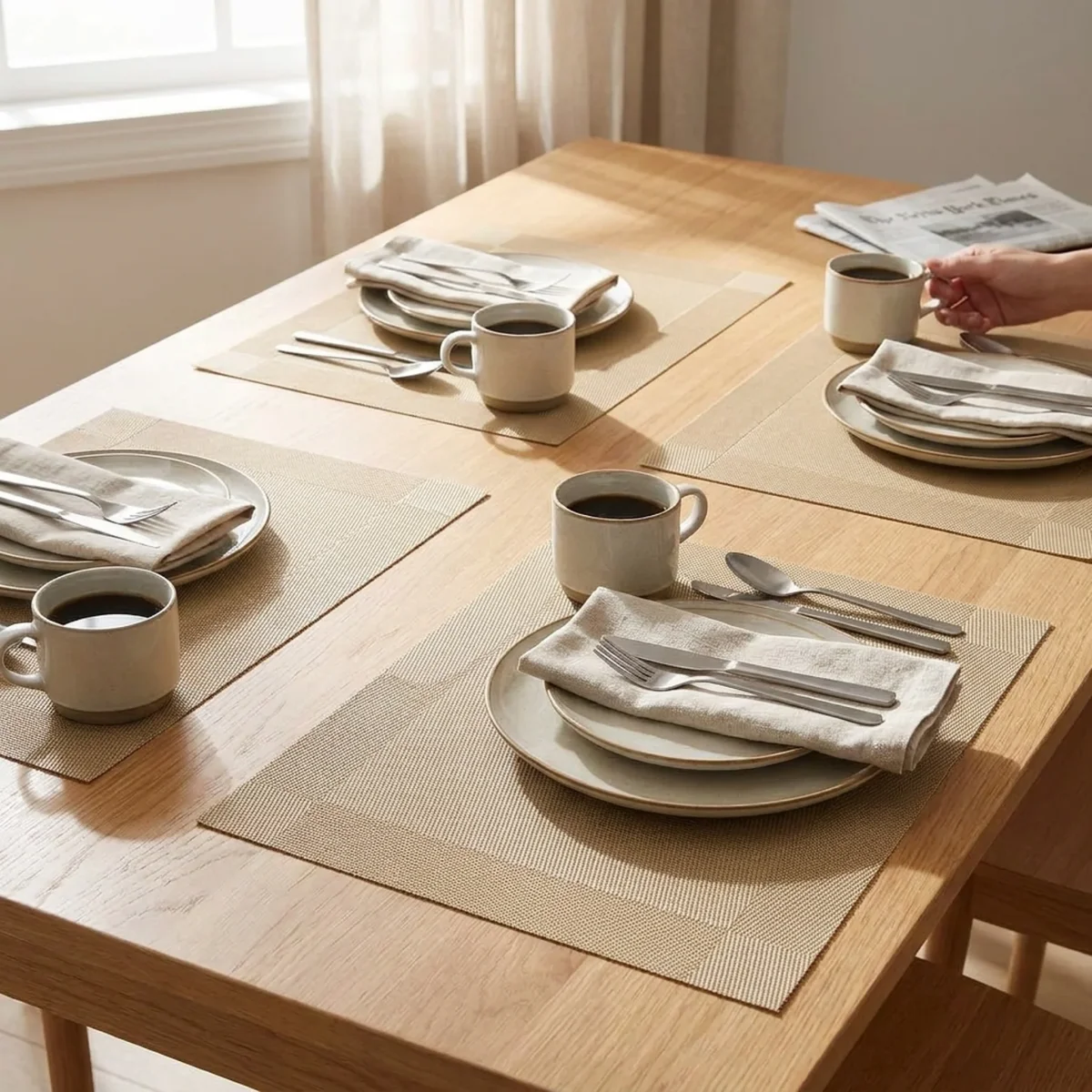 DINEBELLE – Woven Placemats for Elegant Table Styling - Imagen 3