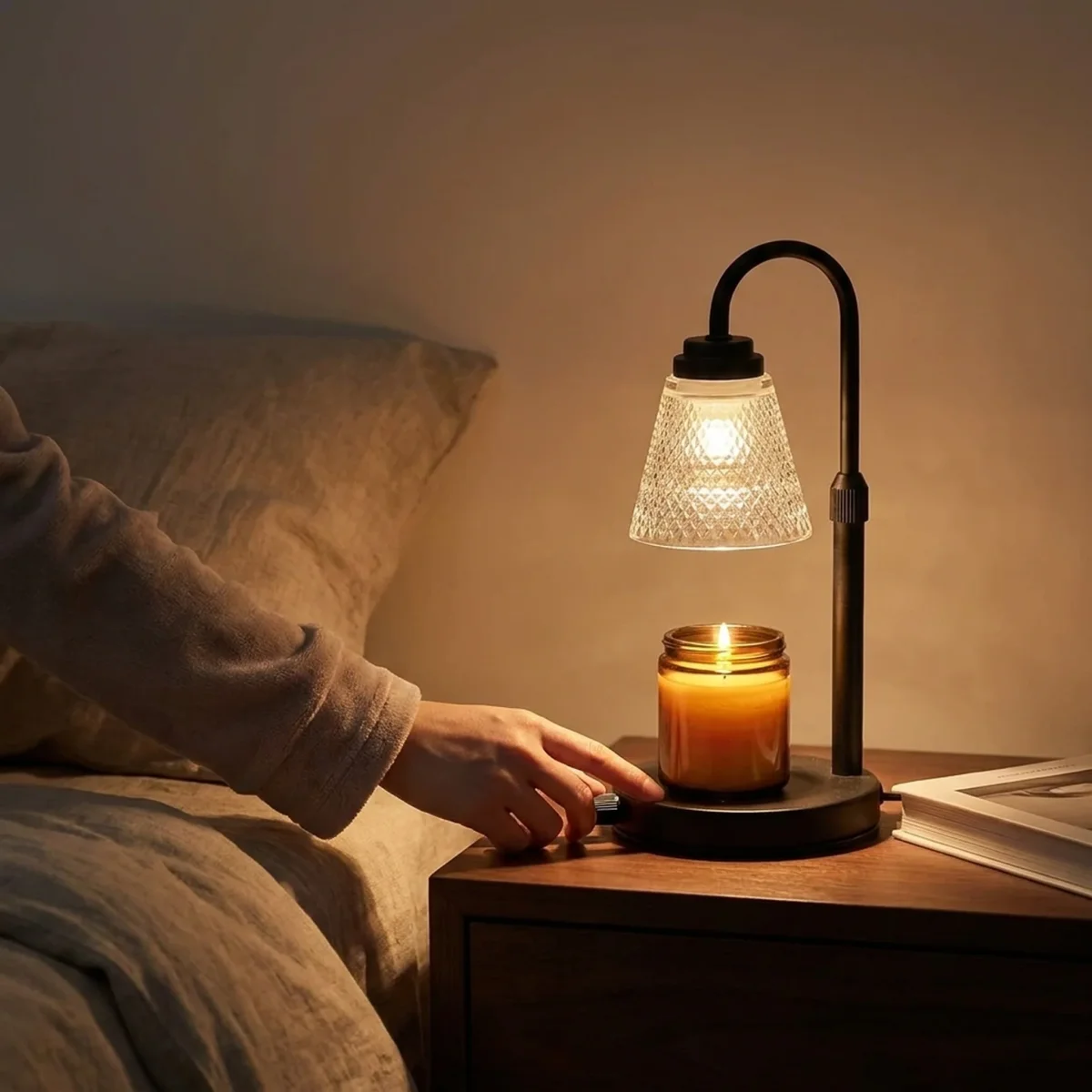 WAXTIMER – Candle Warmer Lamp with Timer for Flame-Free Ambience - Imagen 3