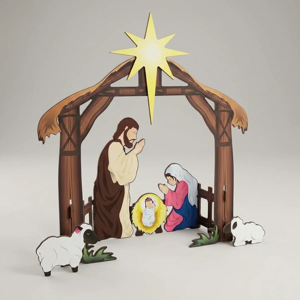 MANGERELLE – Nativity Table Set for Elegant Holiday Styling - Imagen 6