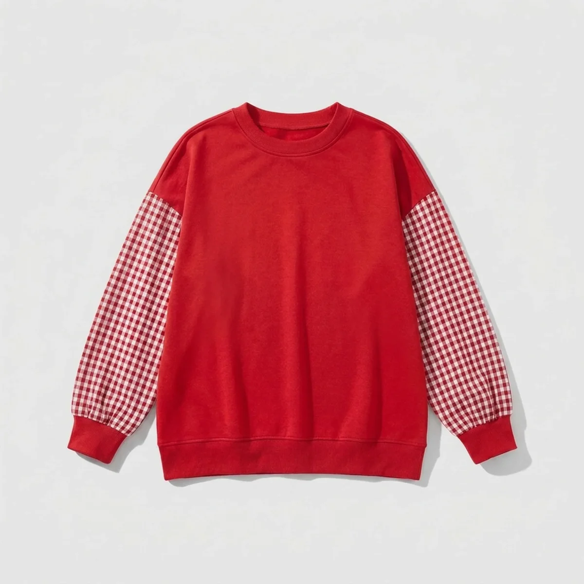 CHECKELLE – Relaxed Patchwork Crew Neck Top - Imagen 8