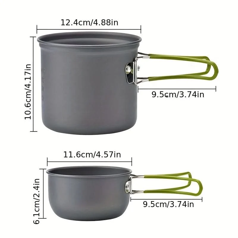 HIKEFLOW – Backpacking Cookware Kit with Fork & Spoon - Imagen 5