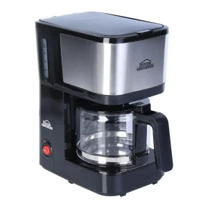 CAFETERA 6 TAZAS NEGRA VASO DE VIDRIO