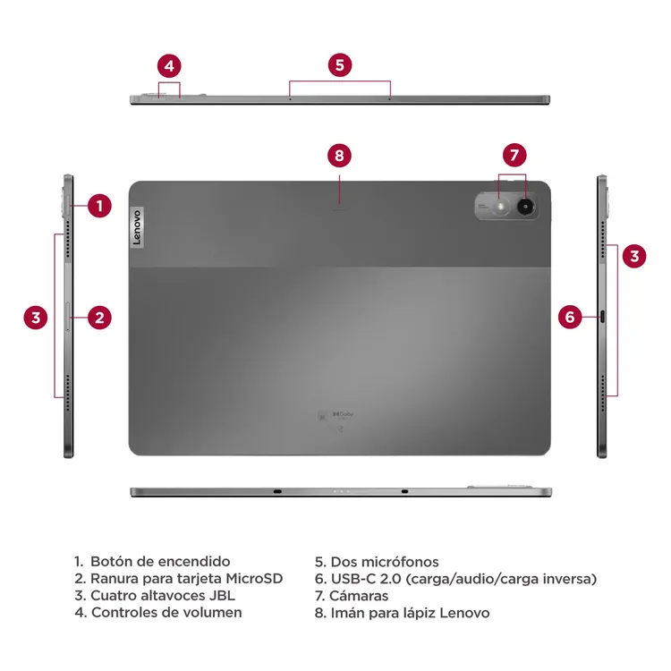 Tablet Lenovo Tab12,7 - P12 TB370FU -12,7" - Imagen 6