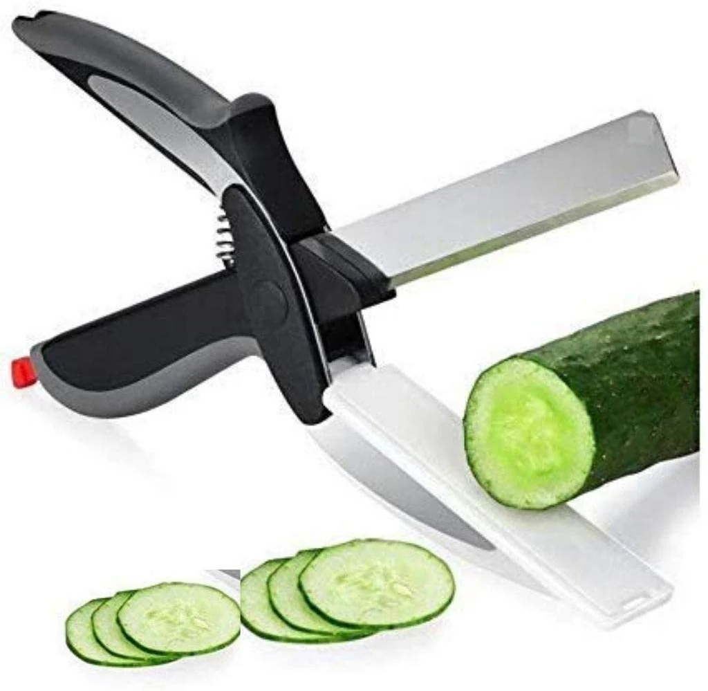 Tijeras De Cocina Y Cuchillo 2 En 1 Multifuncional - Imagen 2