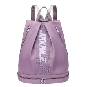 Morral deportivo tela impermeable doble bolsillo