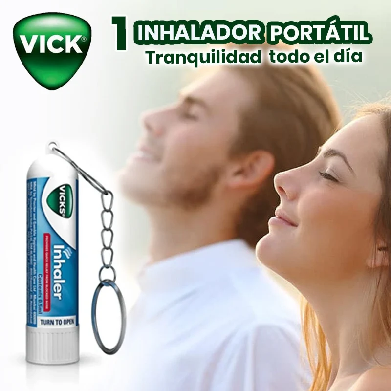 Inhalador vick para alergias descongestivo nasal tipo llavero - Imagen 5