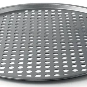 Molde de acero para pizza perforado DELIZE de Lacor