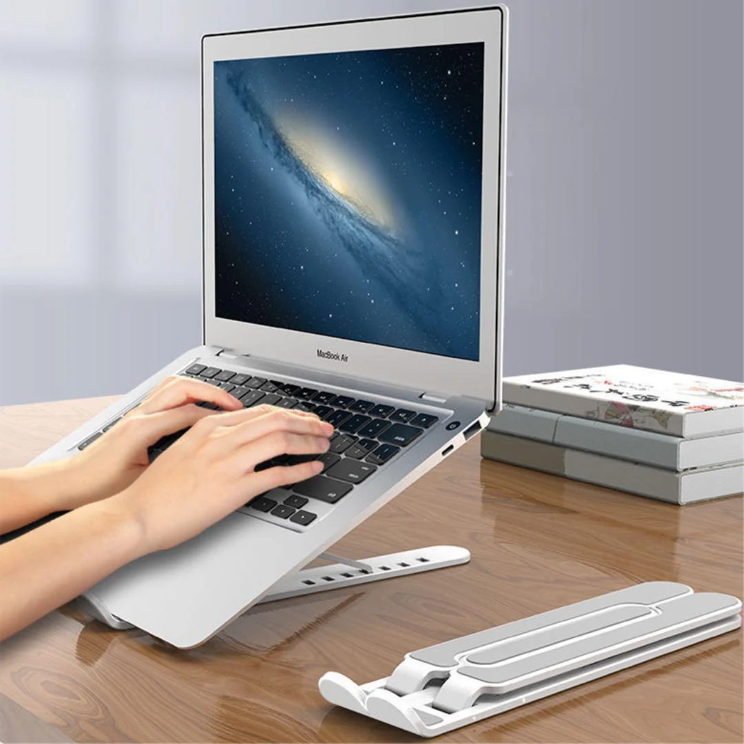 Base soporte para computador tablet celular retráctil antideslizante - Imagen 3