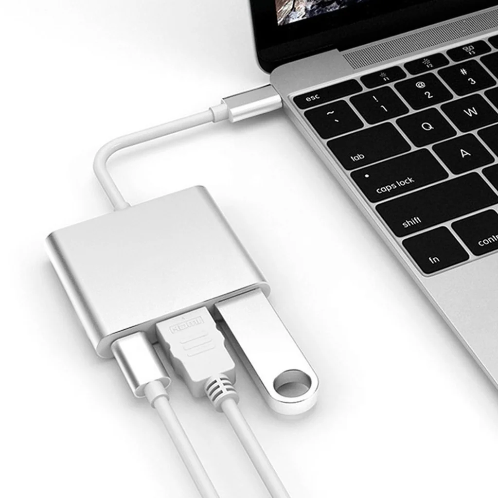 Cable convertidor de tipo C a USB HDMI y tipo C - Imagen 3