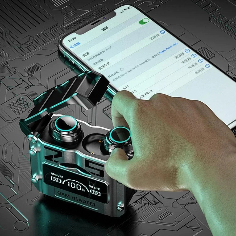 Audífonos Gamer M25 inalambricos bluetooth con Powerbank - Imagen 3