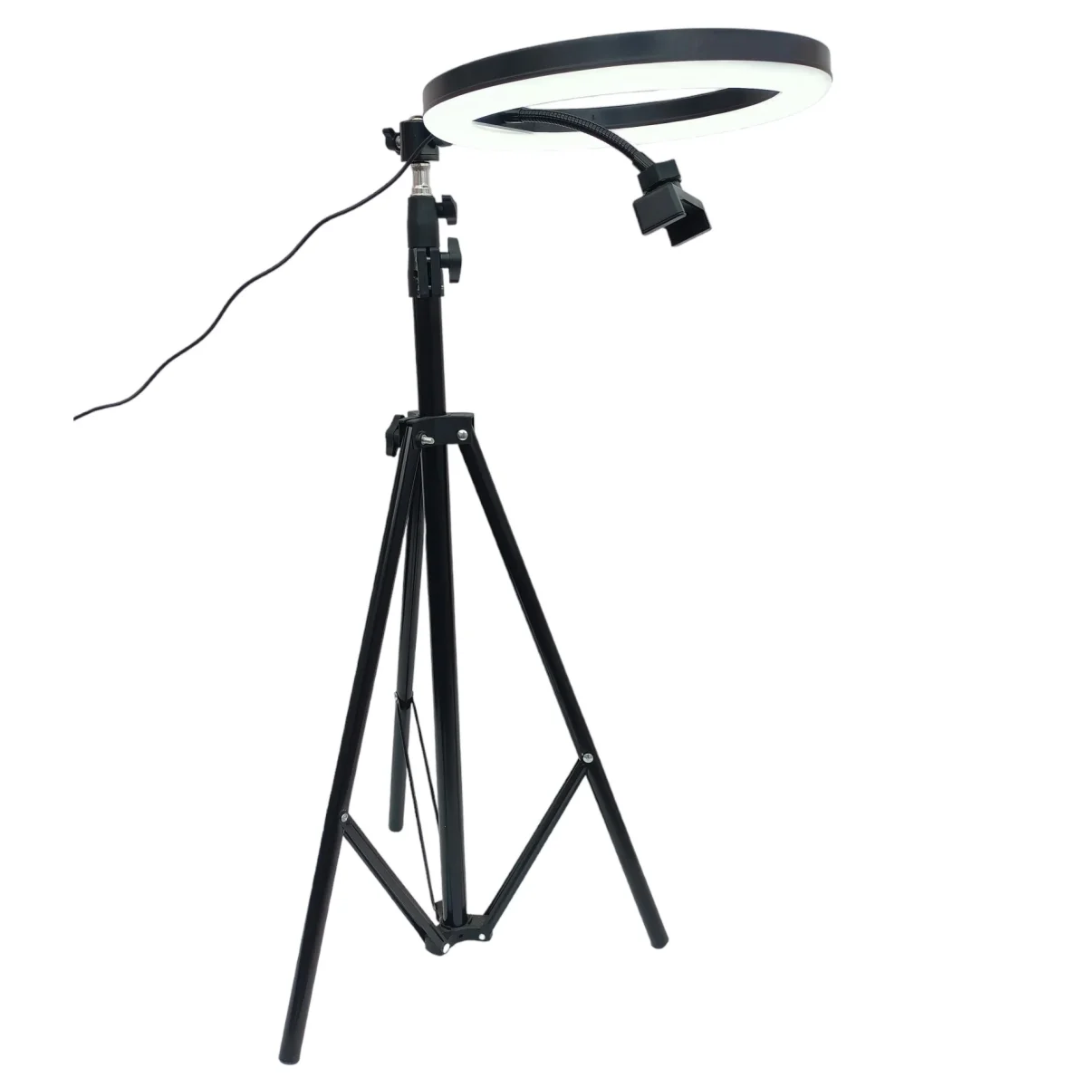 Aro de luz LED grande 30 cm con soporte de celular y trípode - Imagen 5