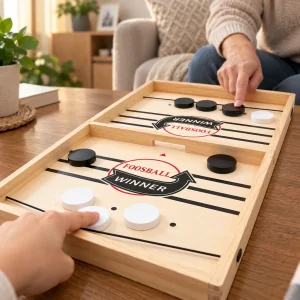 DISCCHEER – Puck Flick Game for Friendly Family Competition
