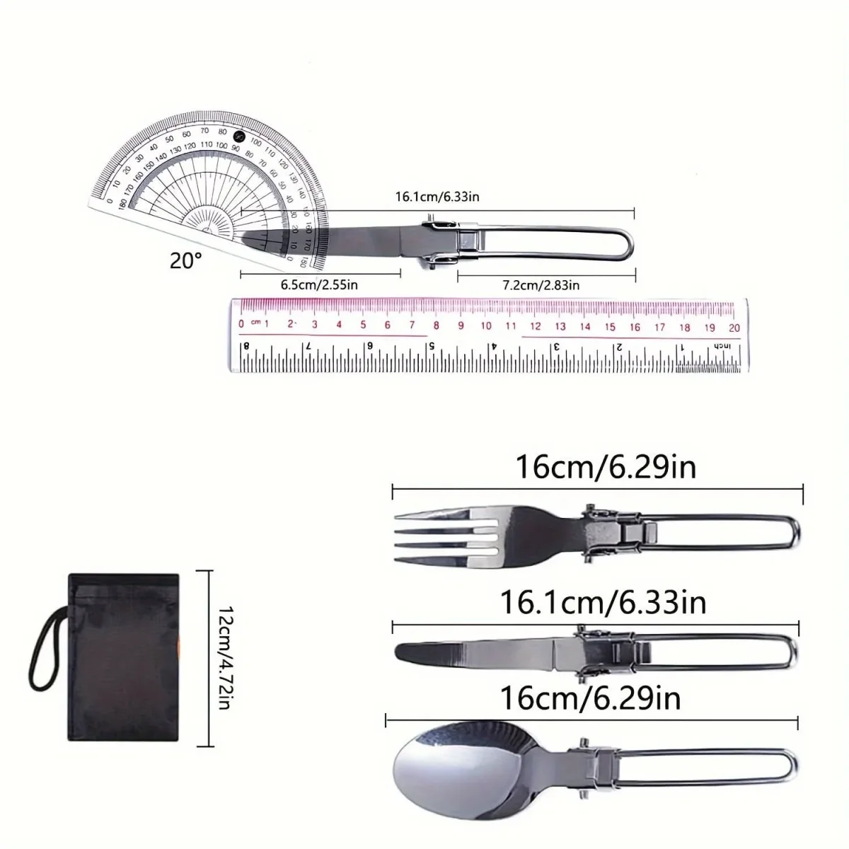 HIKEFLOW – Backpacking Cookware Kit with Fork & Spoon - Imagen 6