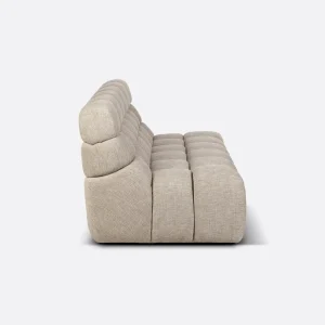 Sofá modular CHOPIN 2/3 plazas de olefina reciclada 190 x 93 x 78 cm en color natural