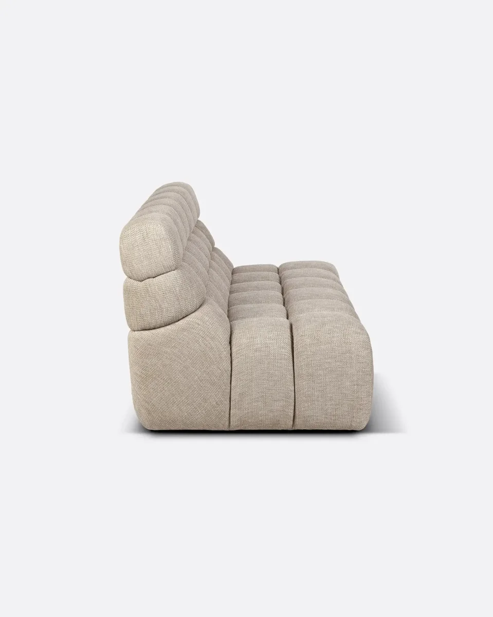 Sofá modular CHOPIN 2/3 plazas de olefina reciclada 190 x 93 x 78 cm en color natural - Imagen 2