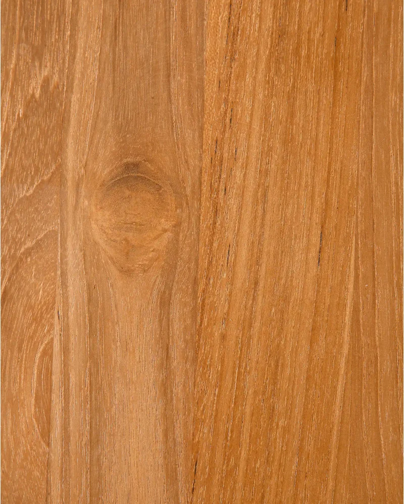Mesa de comedor LIKU de madera de teca reciclada y hierro 140 x 80 x 75 cm - Imagen 7