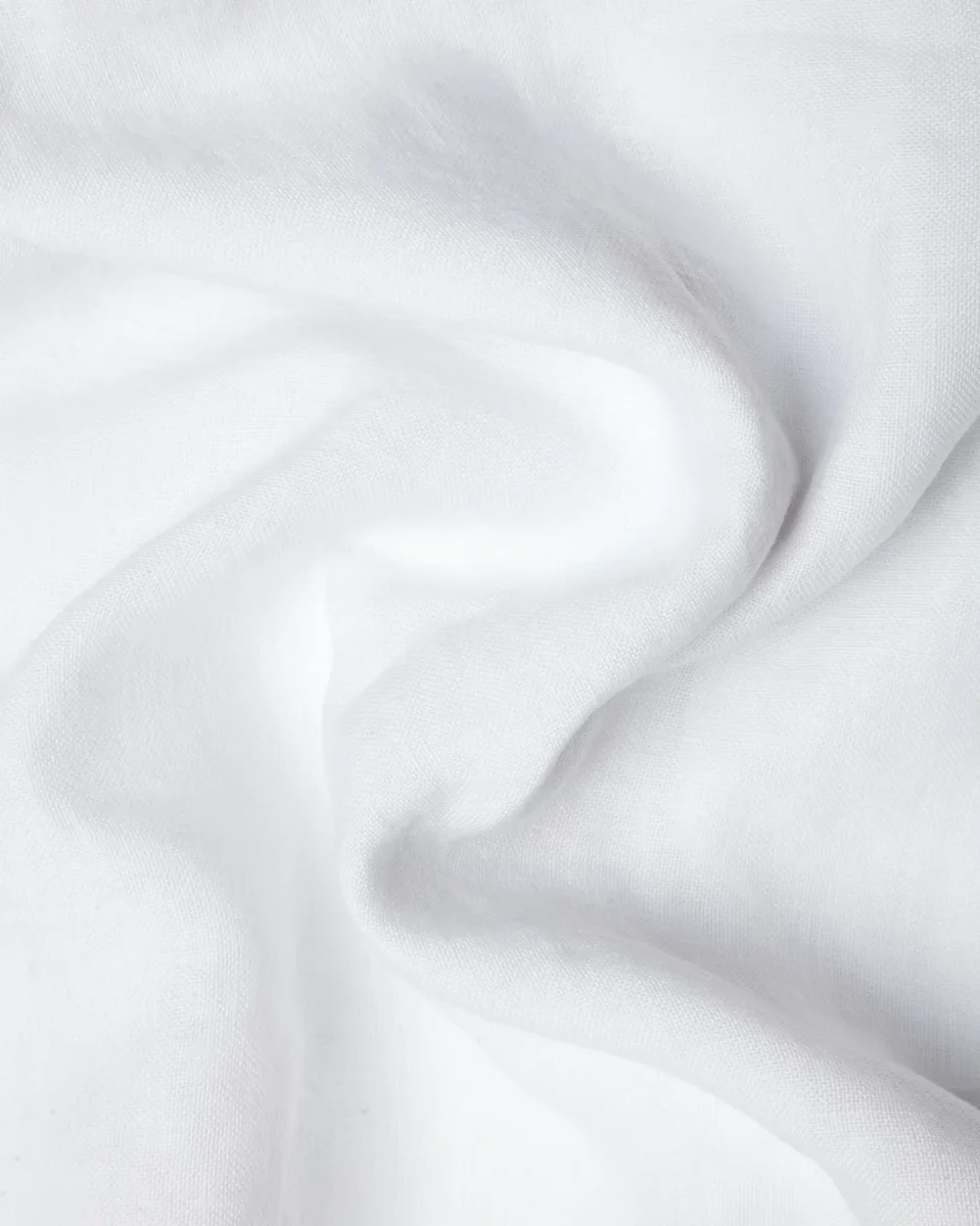 Funda para sofá STROZZI 1 plaza de lino 120 x 95 x 65 cm en color blanco - Imagen 3
