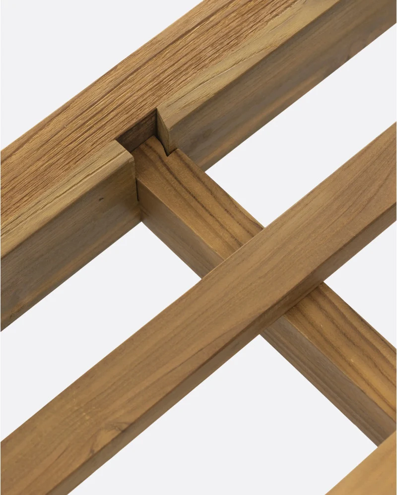 Estructura de cama EROSI de madera de teca reciclada 170 x 210 x 79 cm para colchón 160 x 200 cm - Imagen 6