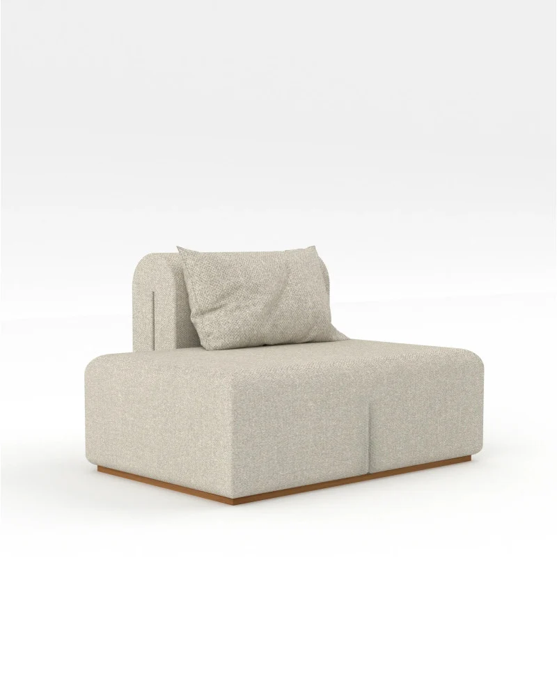 Chaise longue derecha NORA 113 x 100 x 71 cm - Imagen 3