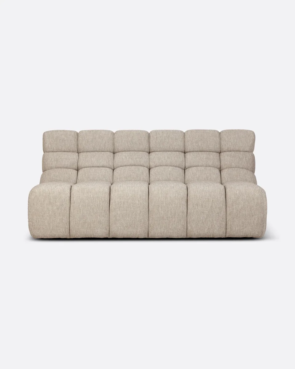 Sofá modular CHOPIN 2/3 plazas de olefina reciclada 190 x 93 x 78 cm en color natural - Imagen 3