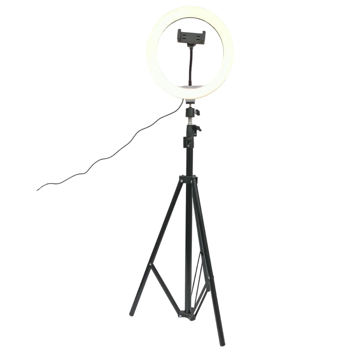 Aro de luz LED grande 30 cm con soporte de celular y trípode - Imagen 6