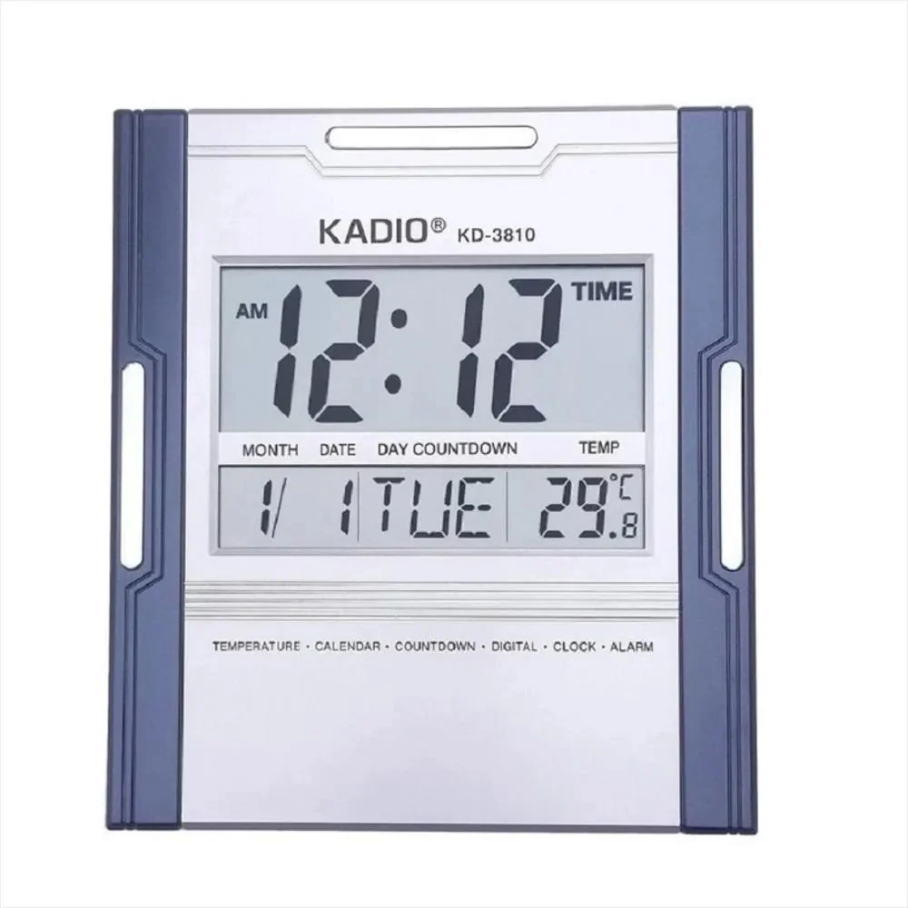 Reloj decorativo para escritorio o pared con alarma, temperatura y calendario - Imagen 4