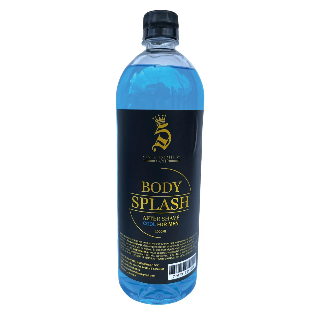Combo Barberia 2 lociones refrescantes de 1000 ml y 250 ml y gel de afeitado 5 estrellas - Imagen 5