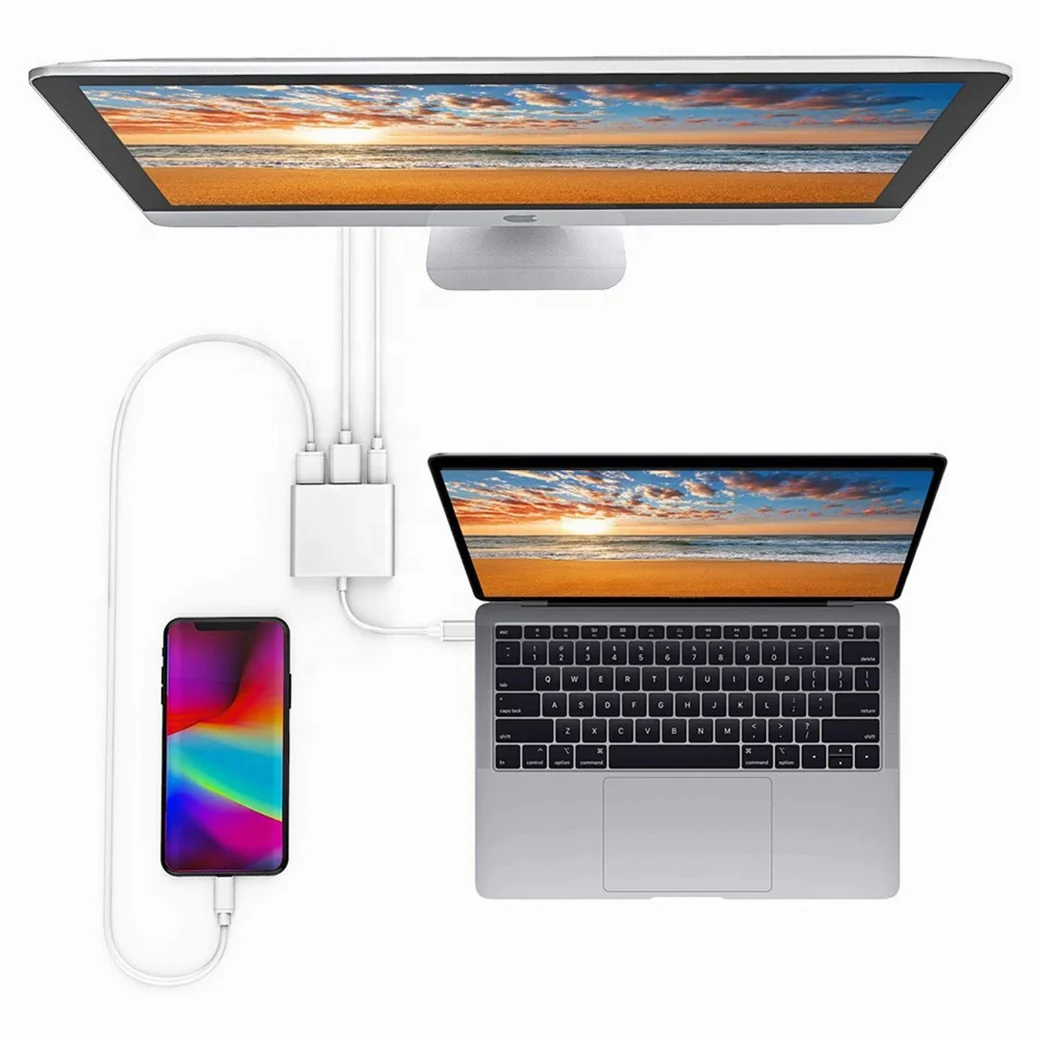 Cable convertidor de tipo C a USB HDMI y tipo C - Imagen 5