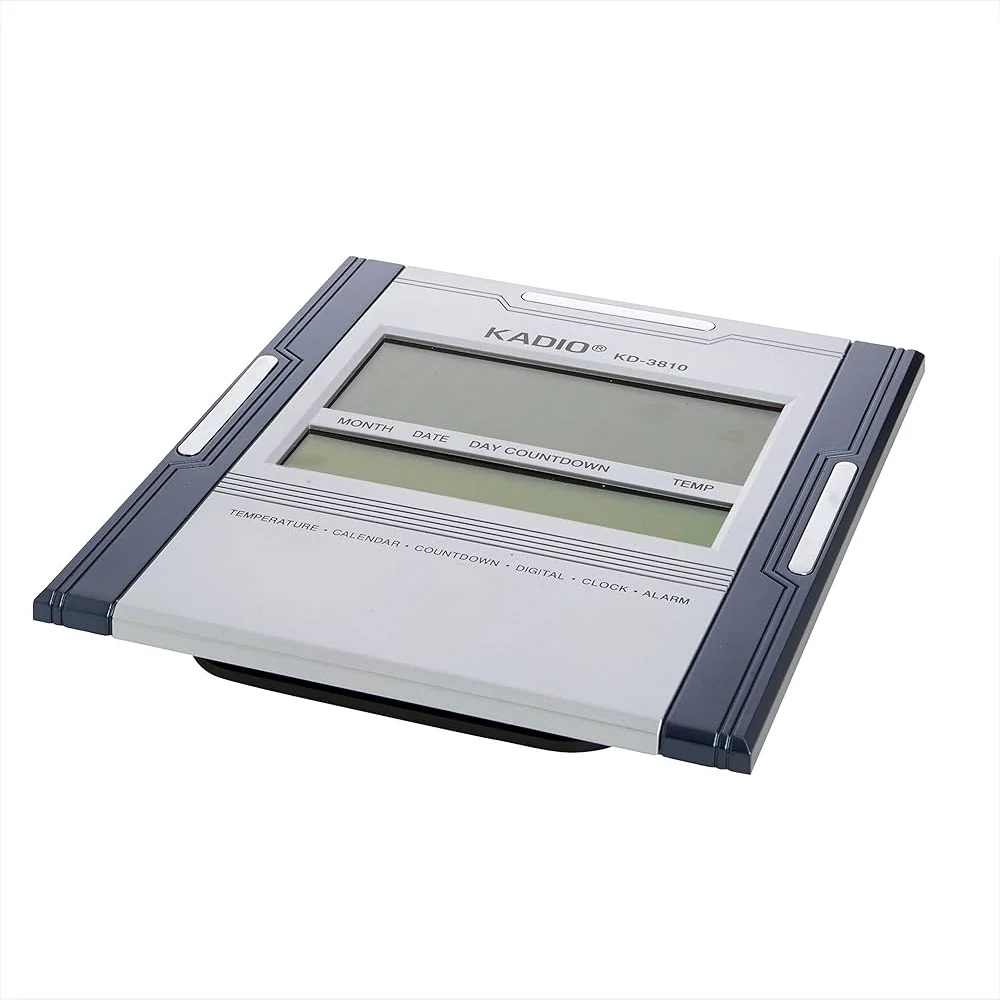 Reloj decorativo para escritorio o pared con alarma, temperatura y calendario - Imagen 5