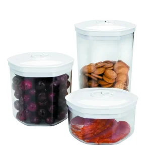 Set 3 Botes Vacío Hogar 0.7-1.4-2.0 L de Lacor