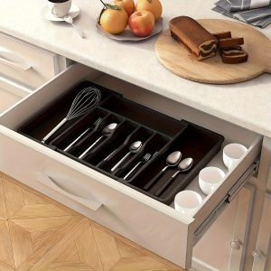 FLEXITRAY – Expandable Utensil Organizer for Kitchen Drawers