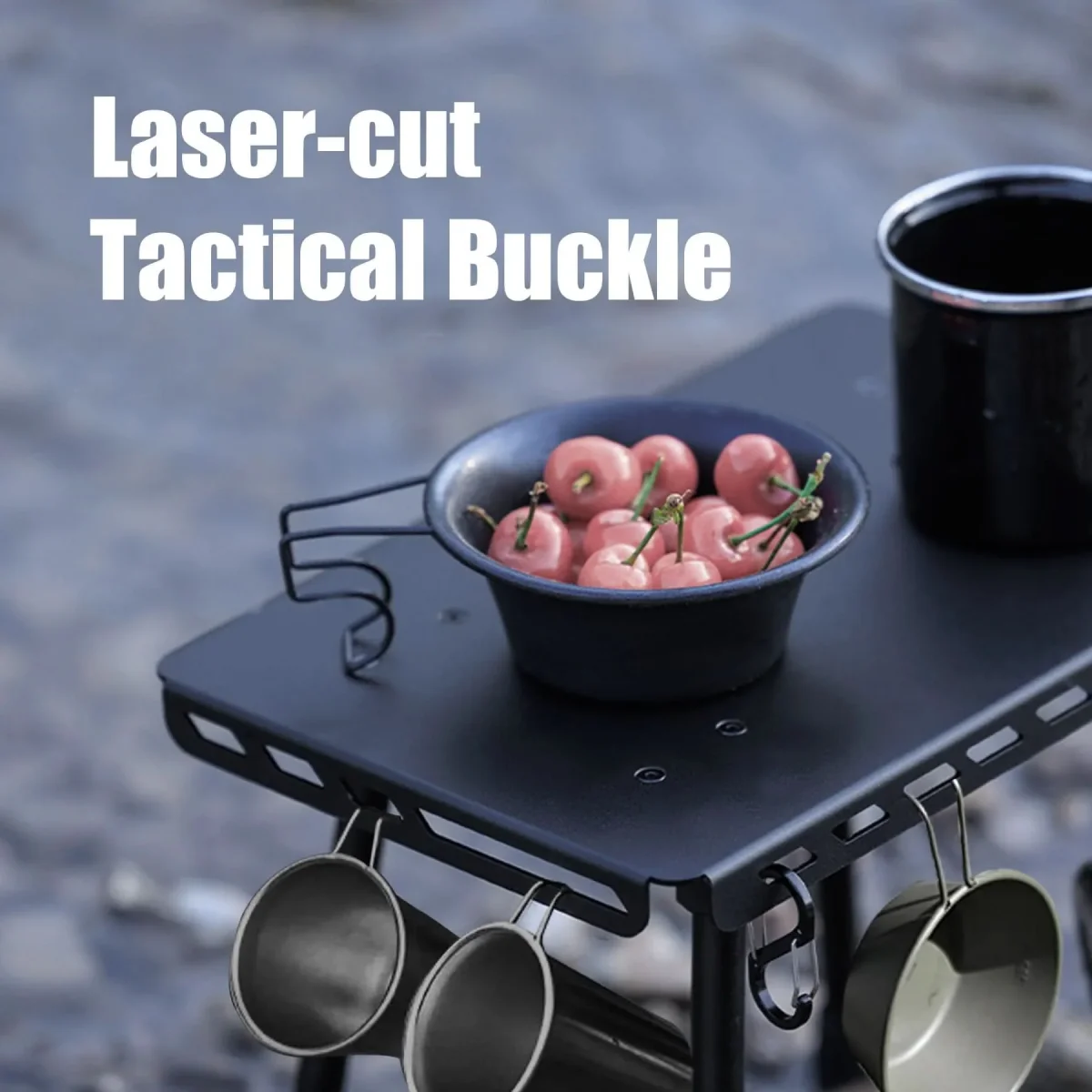 TACTITABLE – Portable Folding Camping Stool Table - Imagen 5