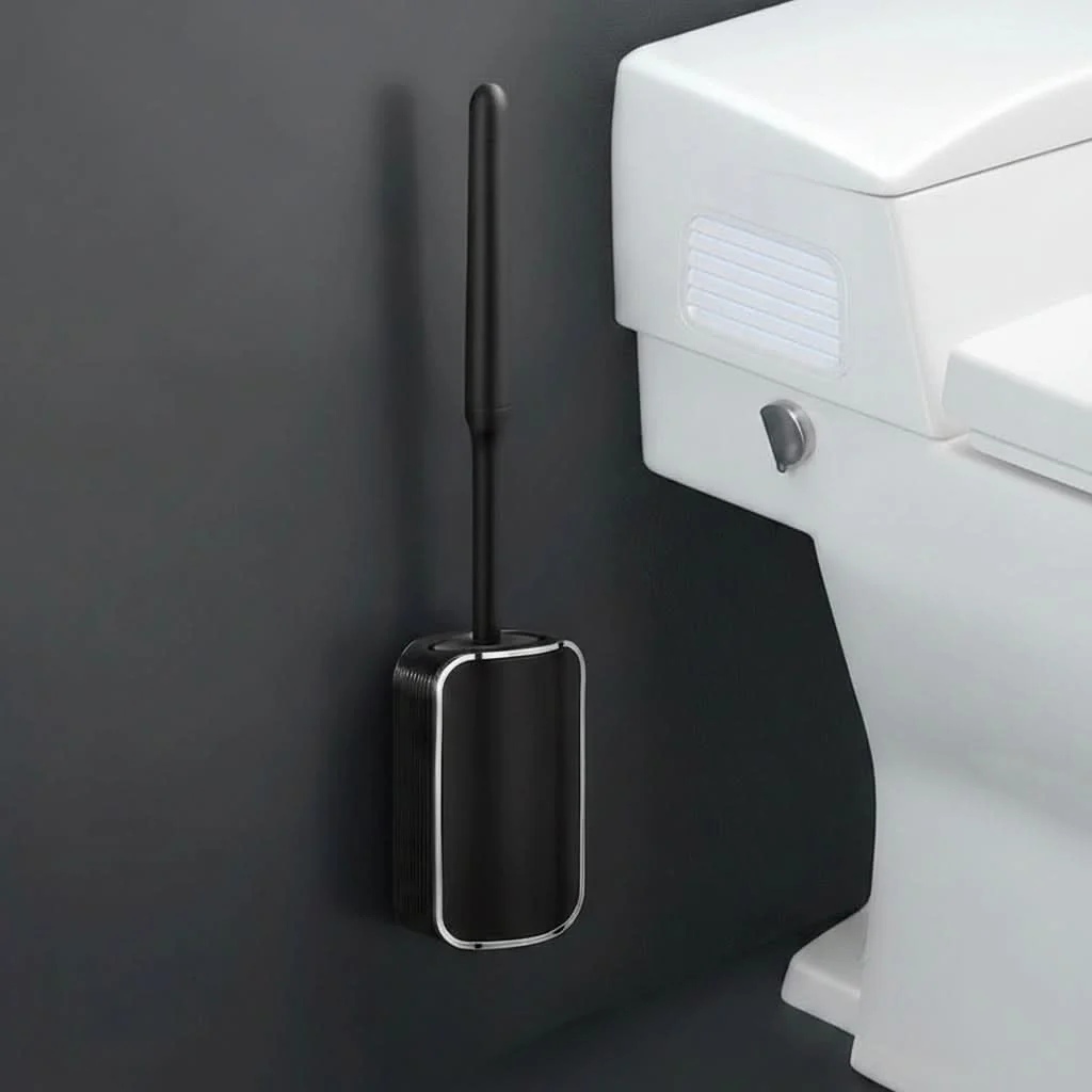 LUXCLEANSE – Wall Mounted Quick Dry Toilet Brush Set - Imagen 7