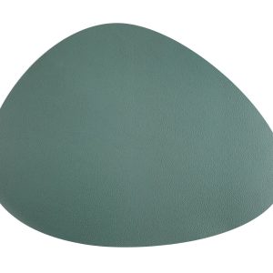 LACOR mantel individual oval SAURA 45 x 32 cm cuero reciclado