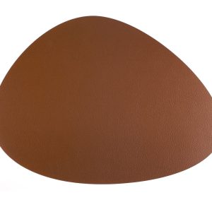 LACOR mantel individual oval SIMONE 45 x 32 cm cuero reciclado