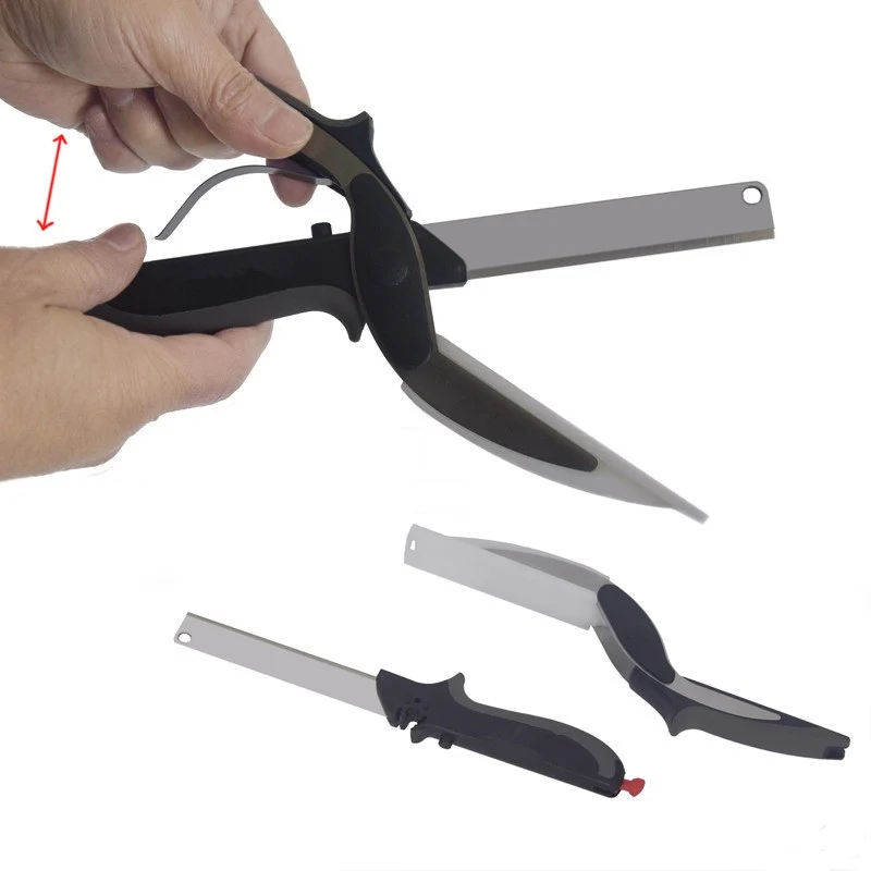 Tijeras De Cocina Y Cuchillo 2 En 1 Multifuncional - Imagen 7