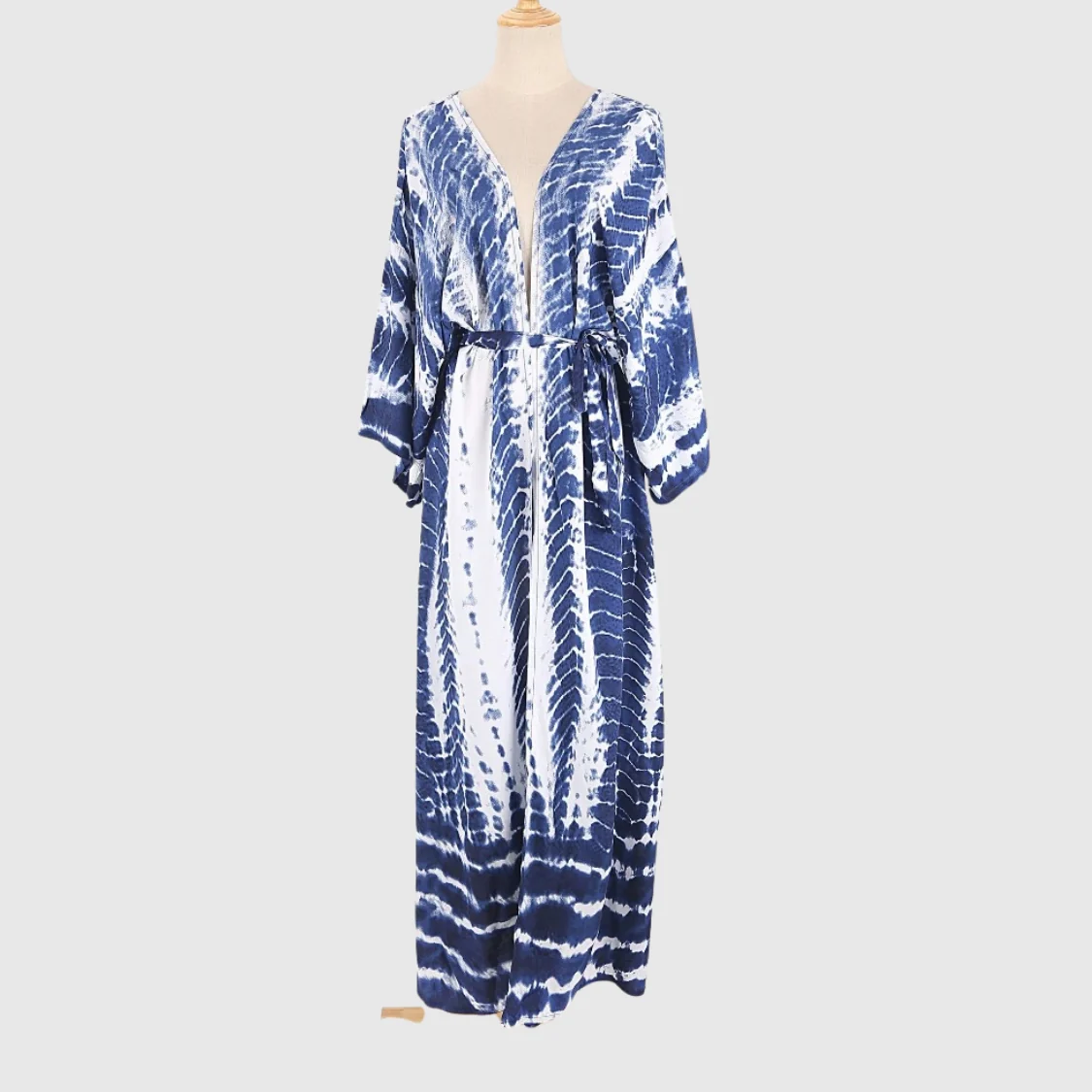OCEANVEIL – Tie Dye Beach Cover Up Kimono - Imagen 8