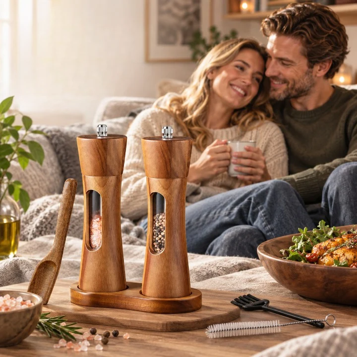 GRINDPEEK – Salt and Pepper Mill with Viewing Window for Convenient Use - Imagen 8