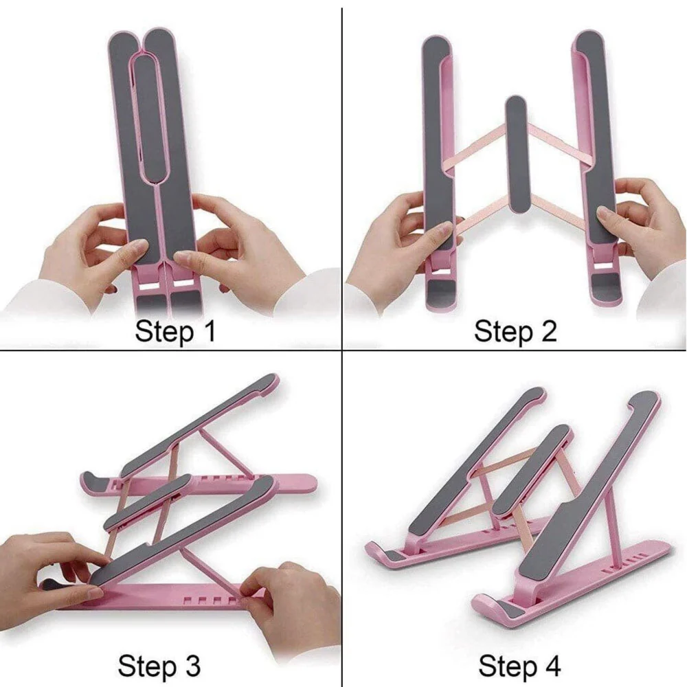 Base soporte para computador tablet celular retráctil antideslizante - Imagen 9