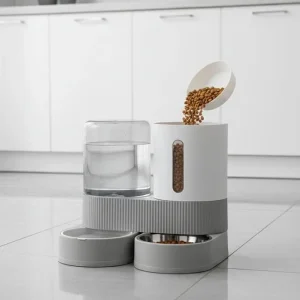 WHISKERFLOW – Automatic Feeding Station with Rotating Bowl Design