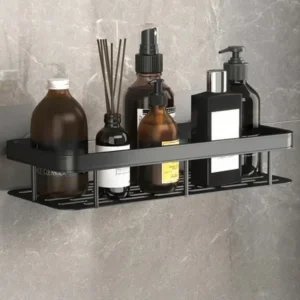 ALUVAULT – Aluminum Alloy Wall Mounted Bathroom Shelf Organizer