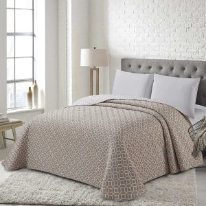 Colcha Bouti Reversible BAYAS -  Jacquard Poliéster