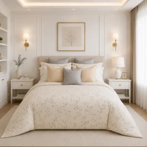 Juego de Cubreduvet 300 Hilos Libbie
