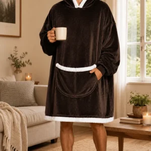 Buzo Manta Unisex Con Corderito Interior y Capucha