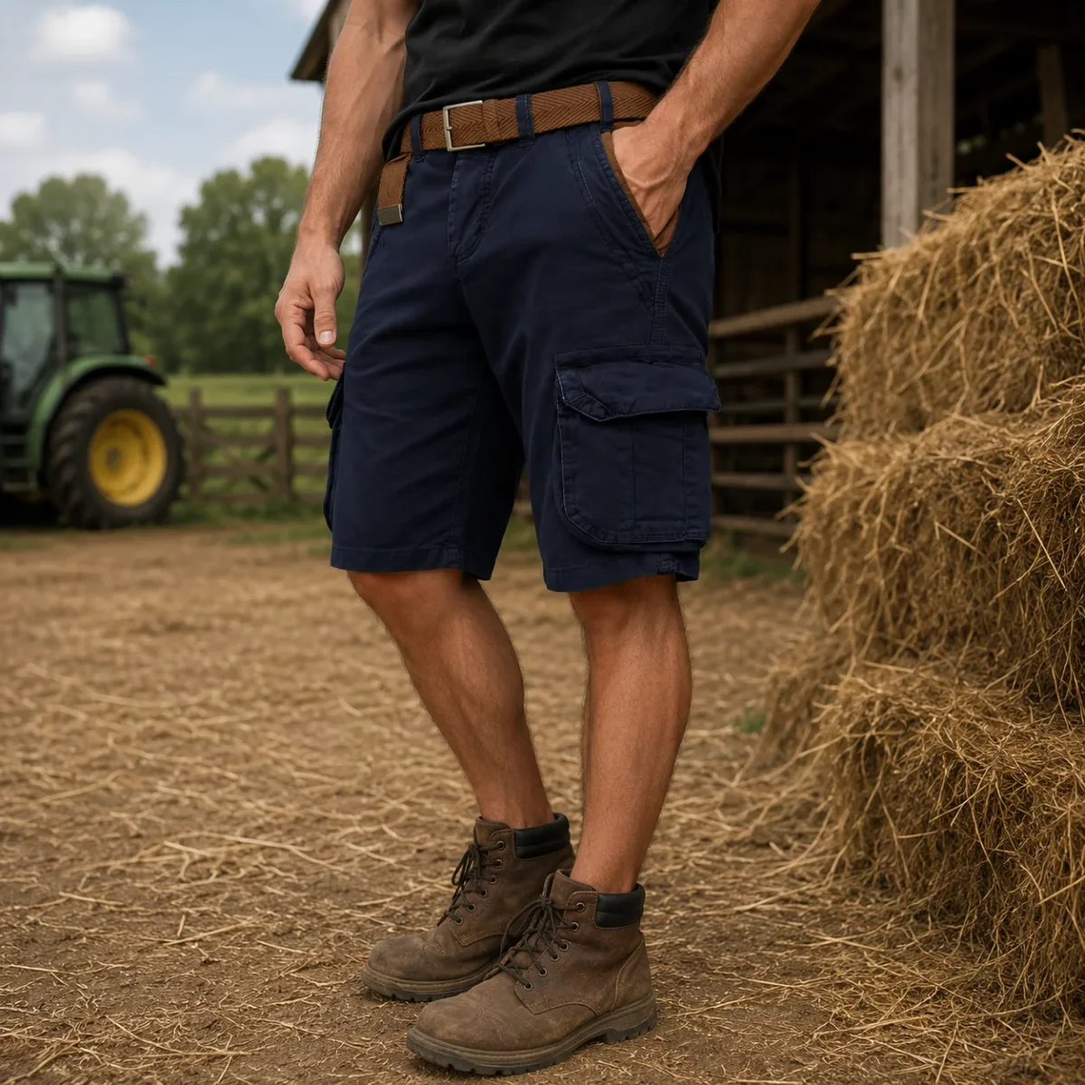 RUGGAREX – Men Cargo Shorts Lightweight Multi Pocket Casual Wear - Imagen 4