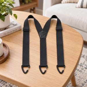 CLIPLOCK – Carabiner Clip Suspenders for a Secure Fit