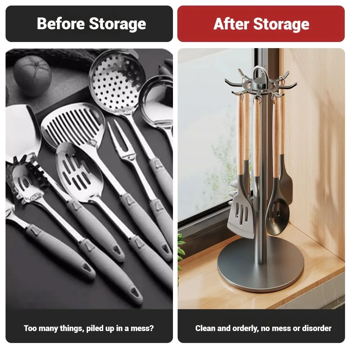 SPINHOOK – Rotating Kitchen Utensil Organizer - Imagen 5